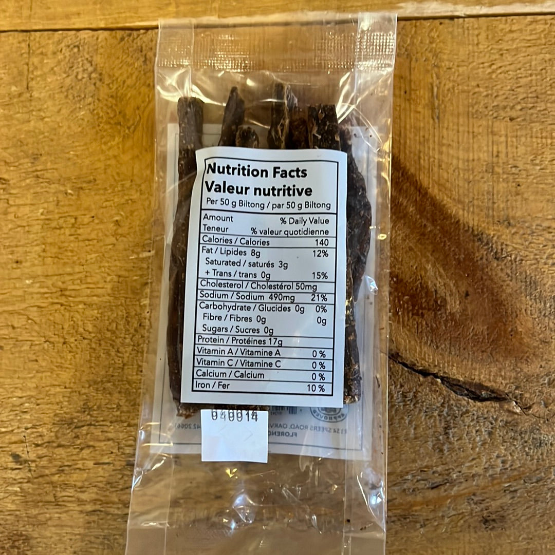 biltong jerky nutrition